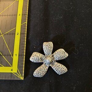 SILPADA Sterling Silver Large Textured FLOWER Pendant~#S1101~RETIRED